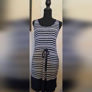 Olive & Oak Navy and White Striped Dress